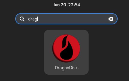 How to Install DragonDisk in Ubuntu 24.04 - Launcher