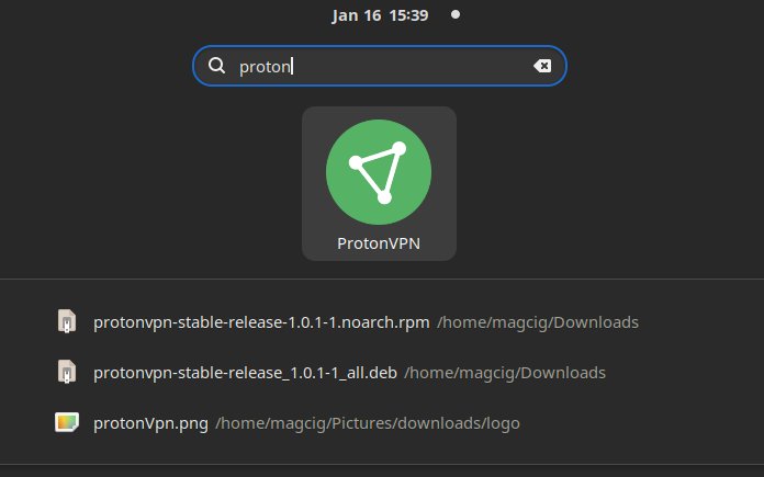 How to Install ProtonVPN in Debian Buster 10 - Launcher