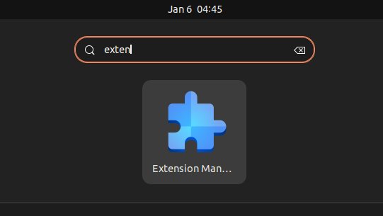 How to Install GNOME Extension without Browser on Ubuntu 20.04 Focal - Launcher