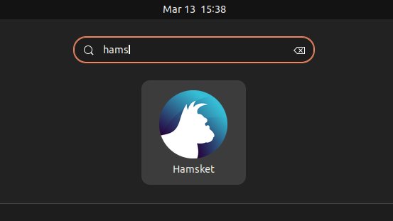 Installing Hamsket on Fedora 35 - Launcher