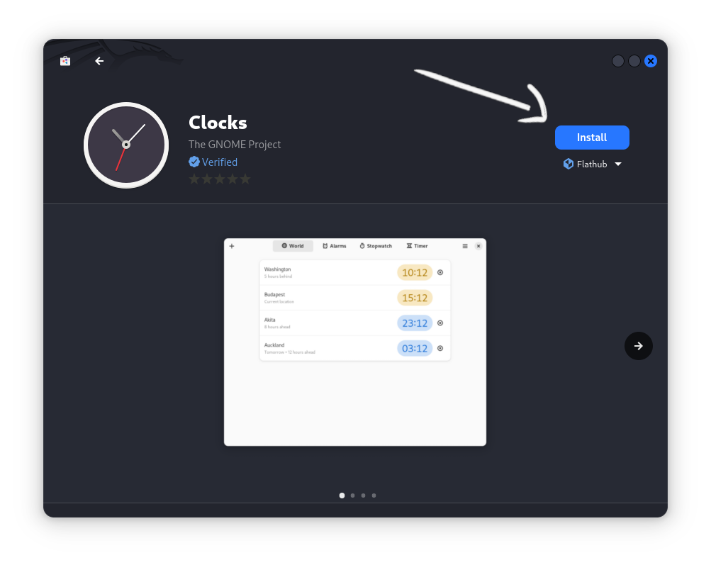 Gnome-software install flatpak app