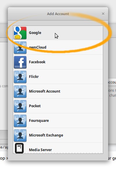 Google Drive Client Quick Start on Xubuntu 16.04 Xenial LTS - Select Google