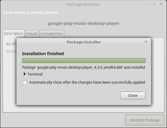 How to Quick Start with Google Execute Music on Mint 18.x LTS - auth