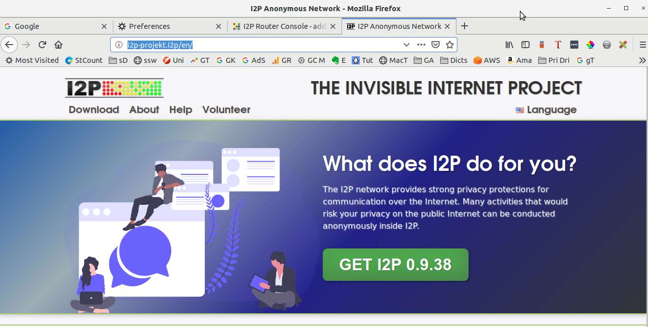 How to Browse Using I2P on Sabayon GNU/Linux - Accessing I2P Website