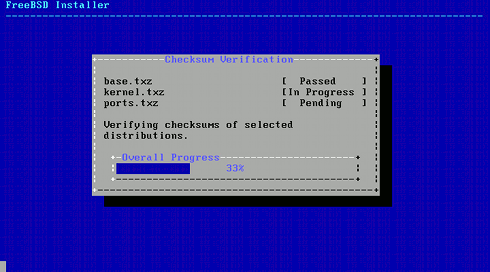 Install FreeBSD 9 KDE 4 Checksum Verification