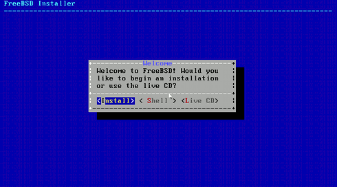 VMware Fusion 4/5 Install FreeeBSD 9.X KDE Desktop - Select Install