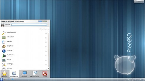 VMware Fusion 4/5 Install FreeeBSD 9.X KDE Desktop - Desktop 3