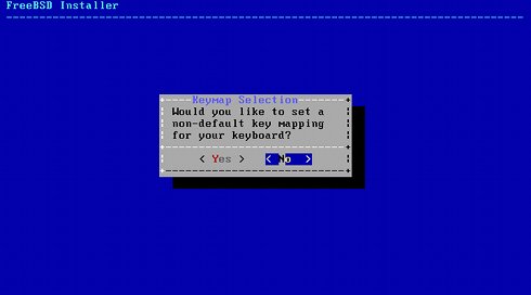 Install FreeBSD 9 KDE 4 Select Keyboard Layout