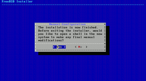 Install FreeBSD 9 KDE 4 Manual Configuration Shell