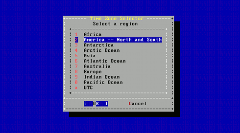 Install FreeBSD 9 KDE 4 Select Time Zone