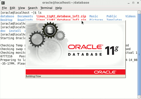 Install Oracle 11g Database on Linux Mint 14 Mate - Start Installation
