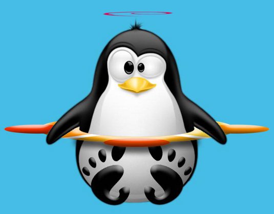 Linux Crazy Penguin Ubuntu-Debian