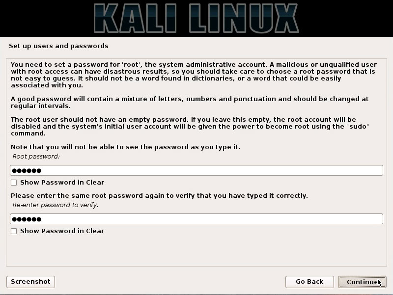 Parallels Desktop Kali GNU/Linux 2019 Virtual Machine Installation Easy Guide - Root User Pass