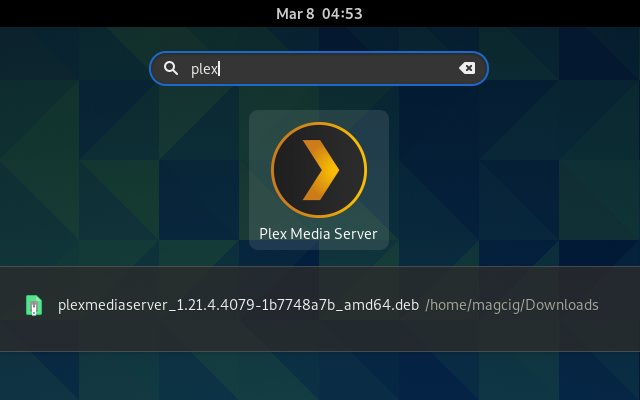 How to Install Plex Media Server in Xubuntu - Launcher