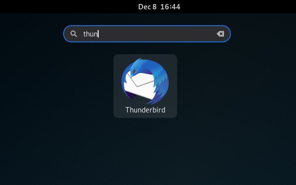 How to Install Thunderbird on Kali 2019 GNU/Linux Easy Guide - Launcher