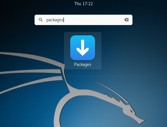 Kali Linux Package Install Getting Started Guide - Launch Kali Linux Packages App