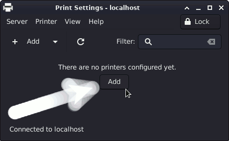 How to Add Printer in Kali Linux Xfce Desktop - Add