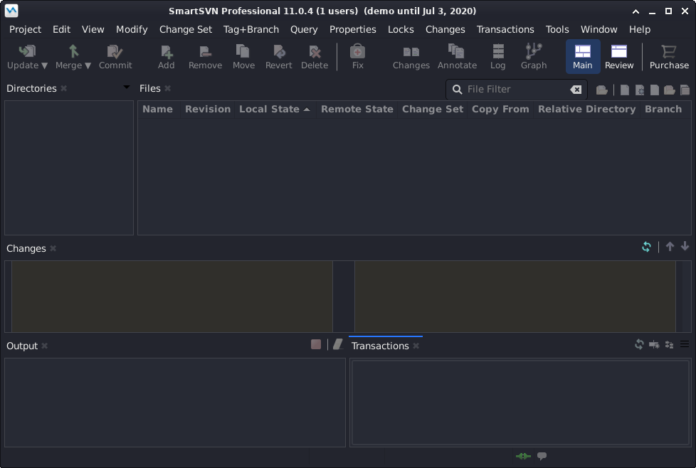 How to Install SmartSVN in Debian Bullseye 11 - UI