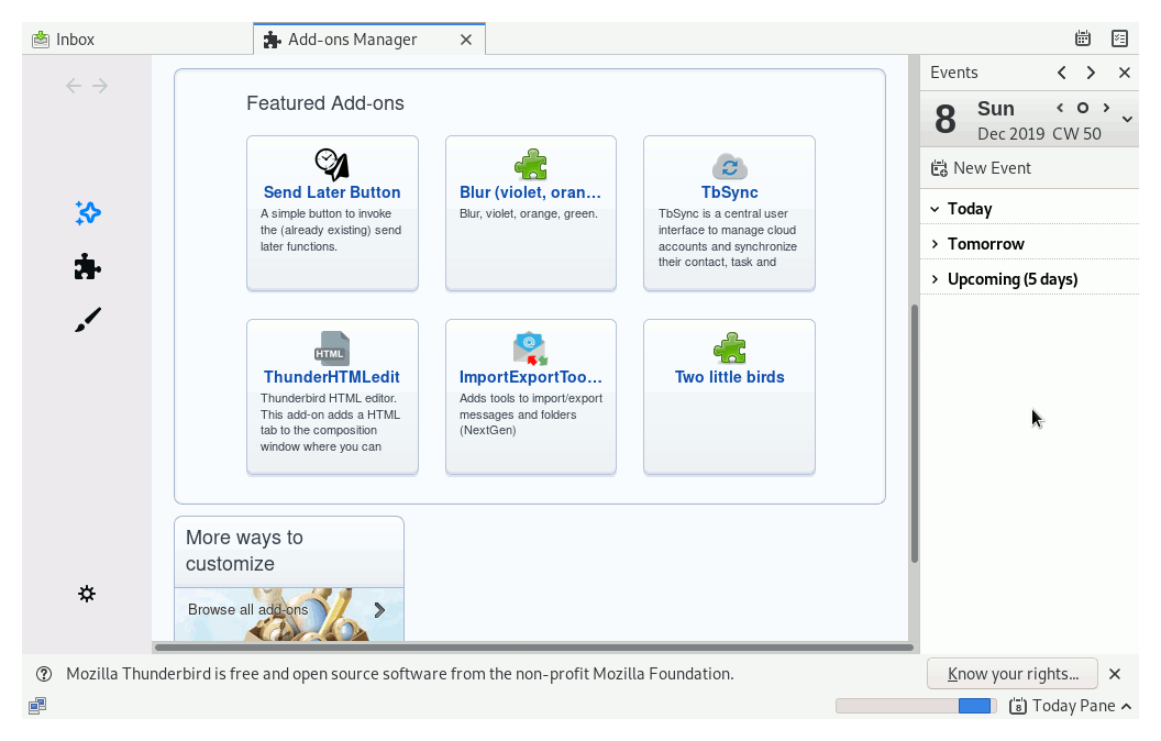 Install the Latest Thunderbird for Fedora 19 Linux - About