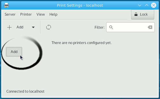 Linux Kubuntu Add Printer Easy Guide - Add Printer