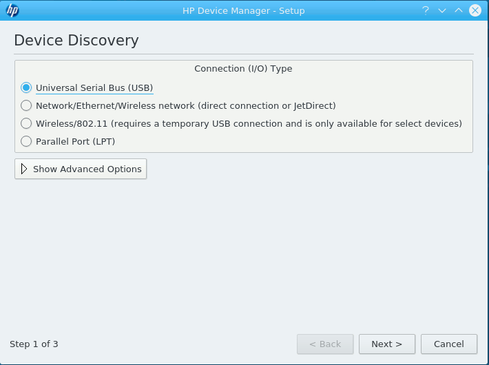 Linux Kubuntu Add HP Printer Easy Guide - HP Device Discovery
