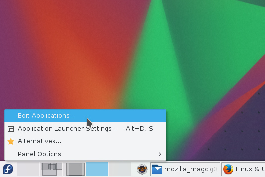 Making a KDE 5 Launcher on Main Menu - Edit Apps