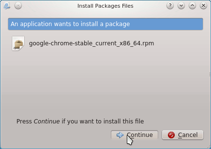 Chrome Installation openSUSE KDE4 - 1