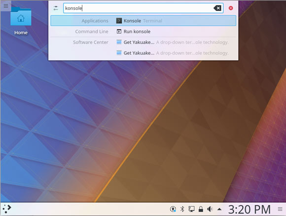 How to Install Foxit Reader on KDE Neon - Open Terminal