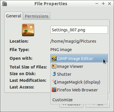 Lubuntu Set Default App to Open File