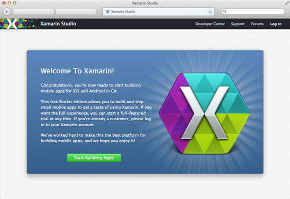 Install MonoDevelop on Mac Mavericks 10.9 - MonoDevelop Xamarin Studio GUI