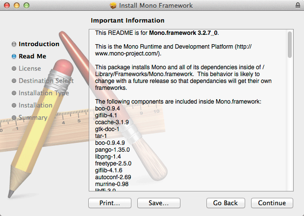 Install MonoDevelop on Mac Mavericks 10.9 - Mono GTK Pkg Installation