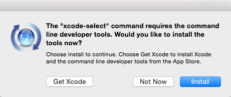 Mac OS X 10.10 Yosemite XCode Command Line Tools Quick Start - Install XCode Select