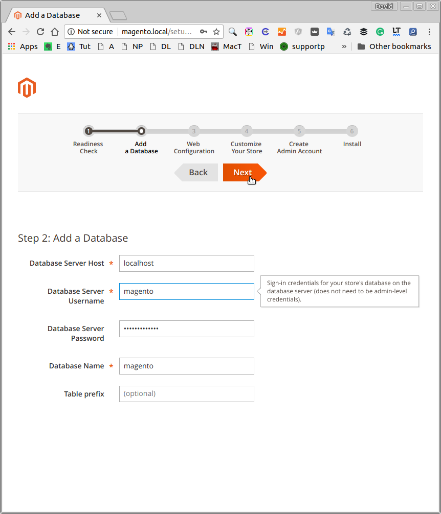 Magento 2 Ubuntu 16.04 Installation Guide - Database Configuration