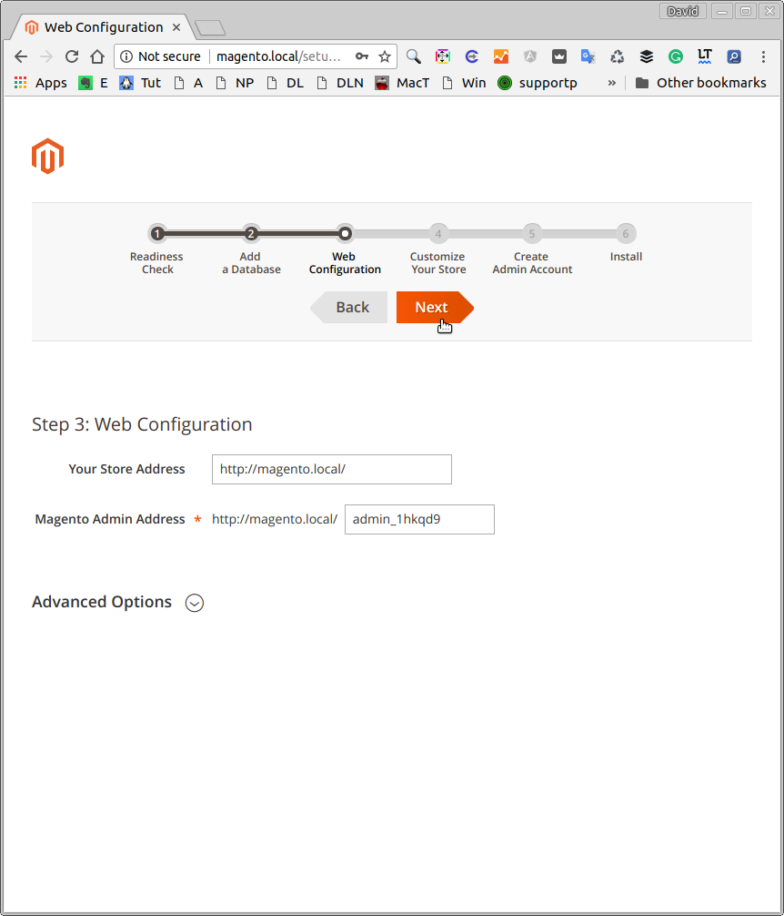 Magento 2 Ubuntu 16.04 Installation Guide - Web Config