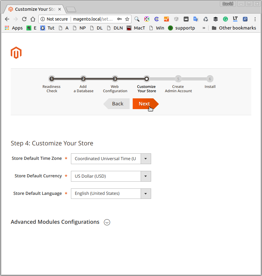 Magento 2 Ubuntu 16.04 Installation Guide - Customize Store