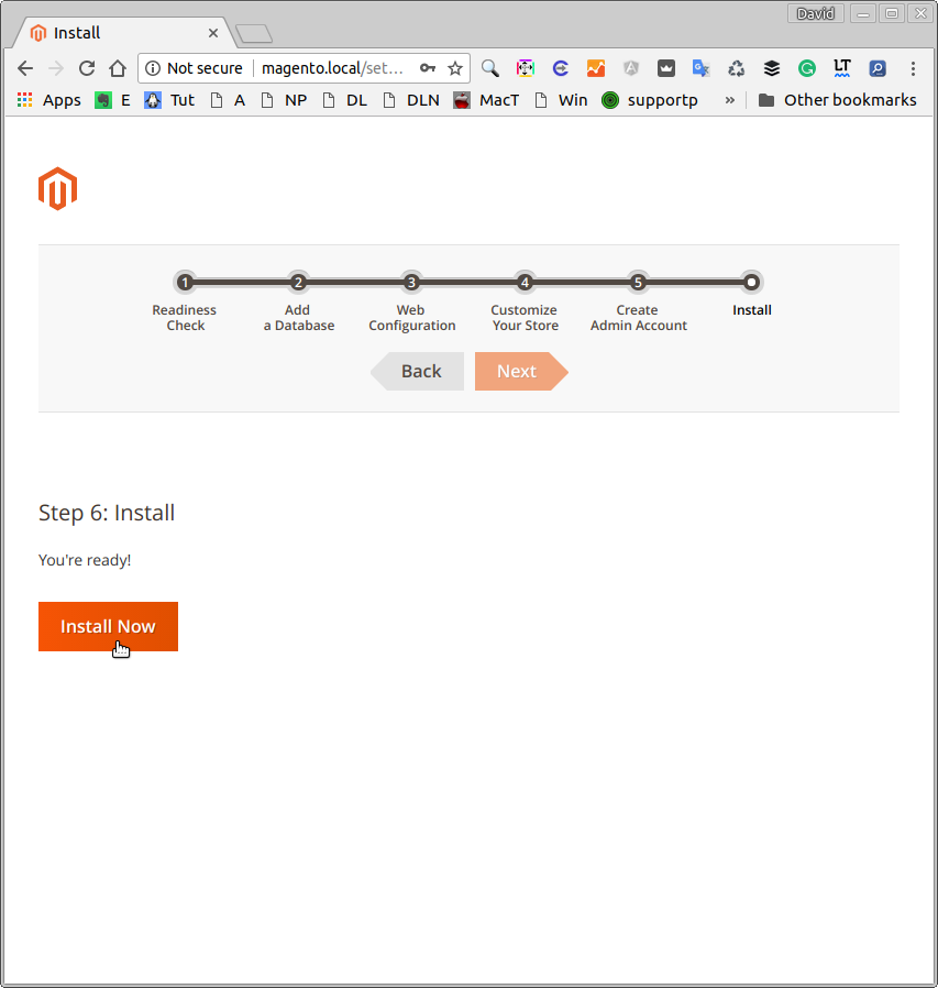 Magento 2 Ubuntu 16.04 Installation Guide - Start Installation