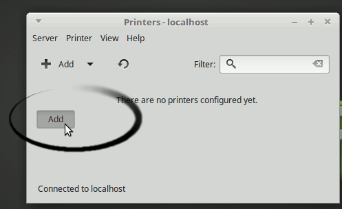 Linux Xfce Add Printer Easy Guide - Device Manager