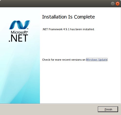 How to Install .NET 4.5 Lubuntu 14.04 with Wine - Success