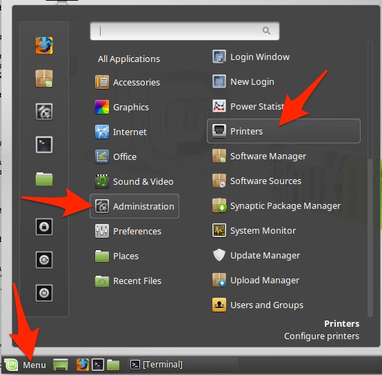 Linux Cinnamon Add Printer Easy Guide - Device Manager