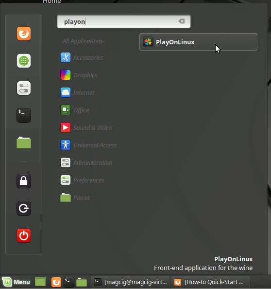 How to Install Photoshop CS6 with PlayOnLinux 4 on Linux Mint 19.1 - Launching