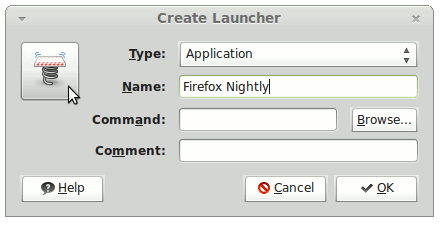 Snow-Linux 4 Mate Main Menu Create Launcher Select Icon