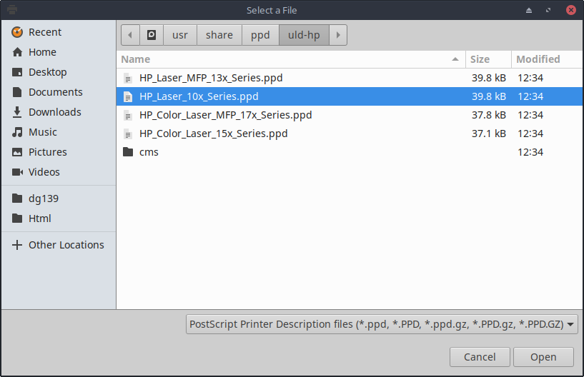 MX Linux 19 Add Printer Guide - Browsing PPD