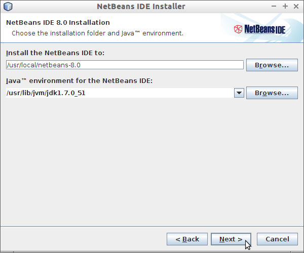 Getting-Started with Netbeans 8.x IDE C/C++ on Ubuntu 16.04 Xenial - Set NetBeans and Jdk Location