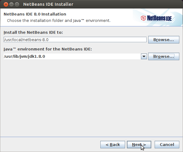 Getting-Started with Netbeans 8.x IDE PHP on Ubuntu 16.04 Xenial - Set NetBeans and Jdk Location
