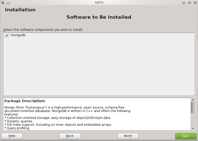 MongoDB openSUSE 42 Install - Installing MongoDB