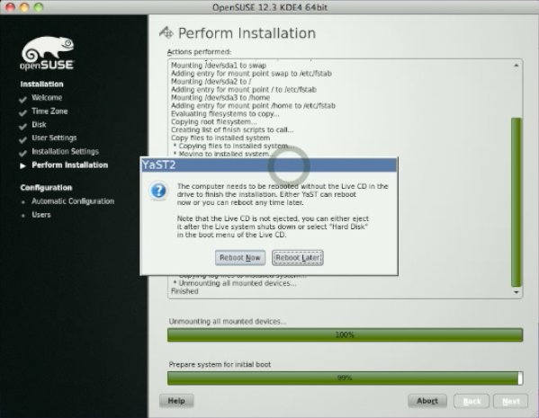 Install openSUSE 12.3 KDE on VMware Fusion 5 - 8f