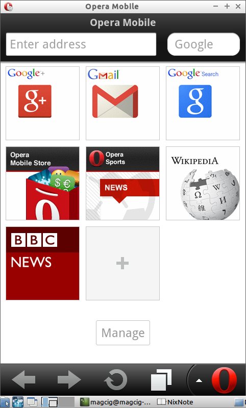 Install Opera Mobile Browser Emulator on Linux Mint 17 Qiana LTS 64-bit - Run Opera Mobile Browser Emulator