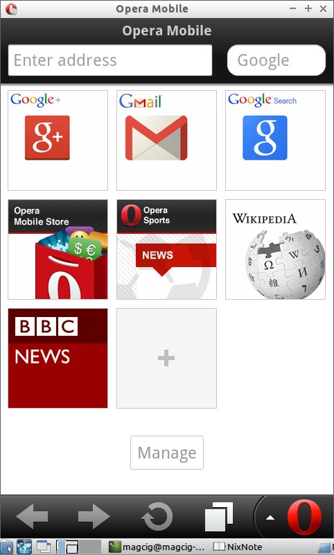 Install Opera Mobile Browser Emulator on Debian Jessie 8 64-bit - Run Opera Mobile Browser Emulator