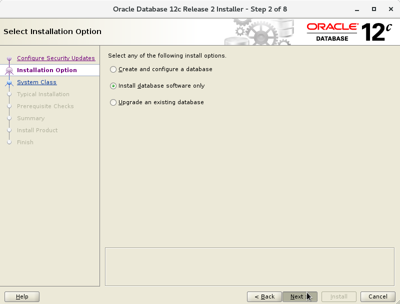 Oracle Database 12c R2 Installation for Ubuntu 18.10 Cosmic Step 3 of 13