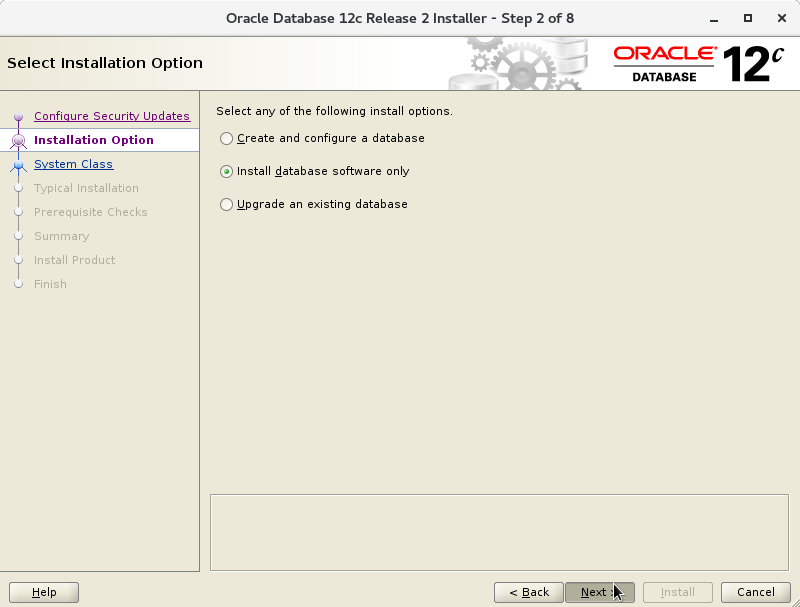 Oracle Database 12c R2 Installation for Ubuntu 19.04 Disco Step 3 of 13